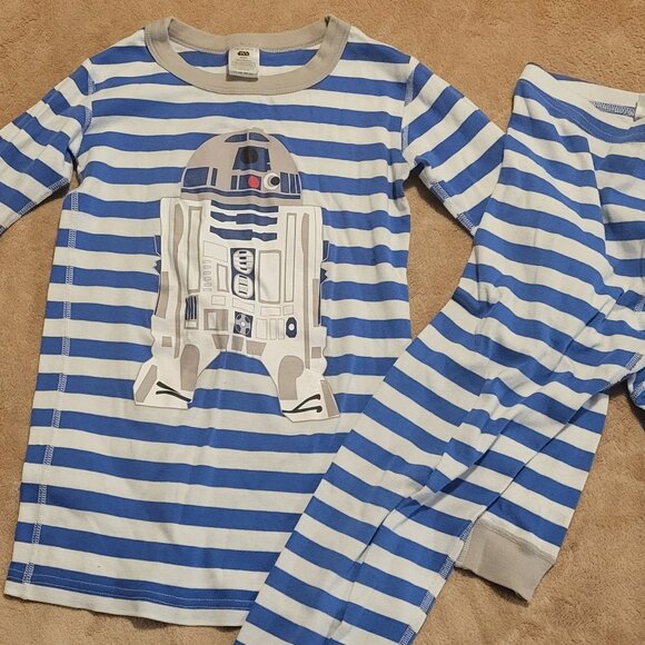 HANNA ANDERSSON Star Wars R2D2 Long John Pajama Set - 150 cm or 12 (PRE-LOVED) - Picture 2 of 9